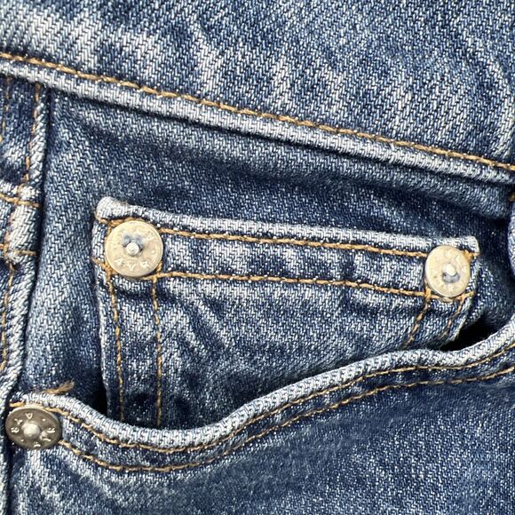 Ayr Jeans Womens 26 Blue The LaLa Made In LA Straight Leg Medium Wash USA Denim - Picture 12 of 16